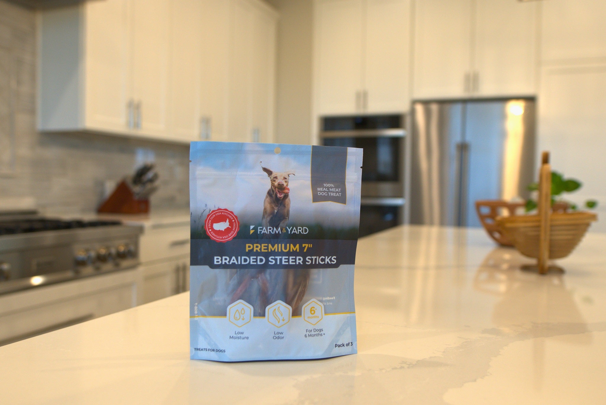 Single Ingredient Dog Treat - Braided Bully Sticks