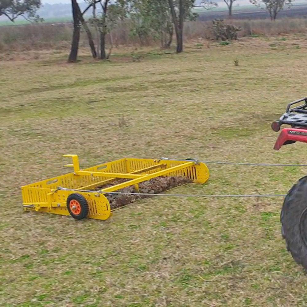 Scoop'N'Tow Manure Scooper / Paddock Field Cleaner + Trailer