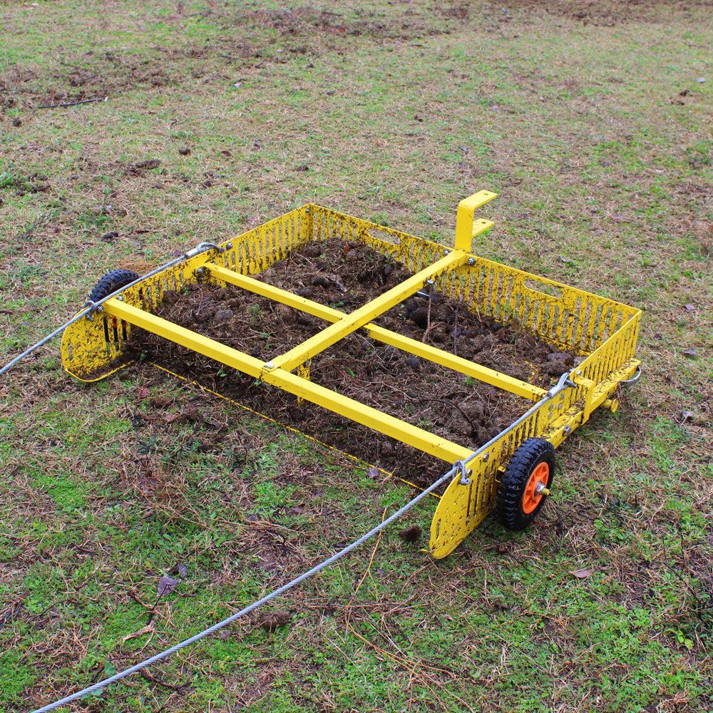 Scoop'N'Tow Manure Scooper / Paddock Field Cleaner + Trailer