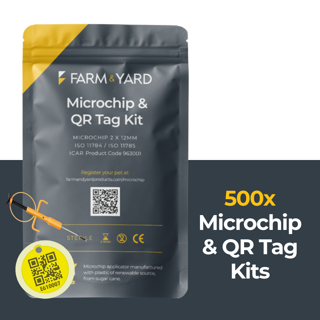 Microchip Clearance Offer – 500x Microchip & QR Tag Kits