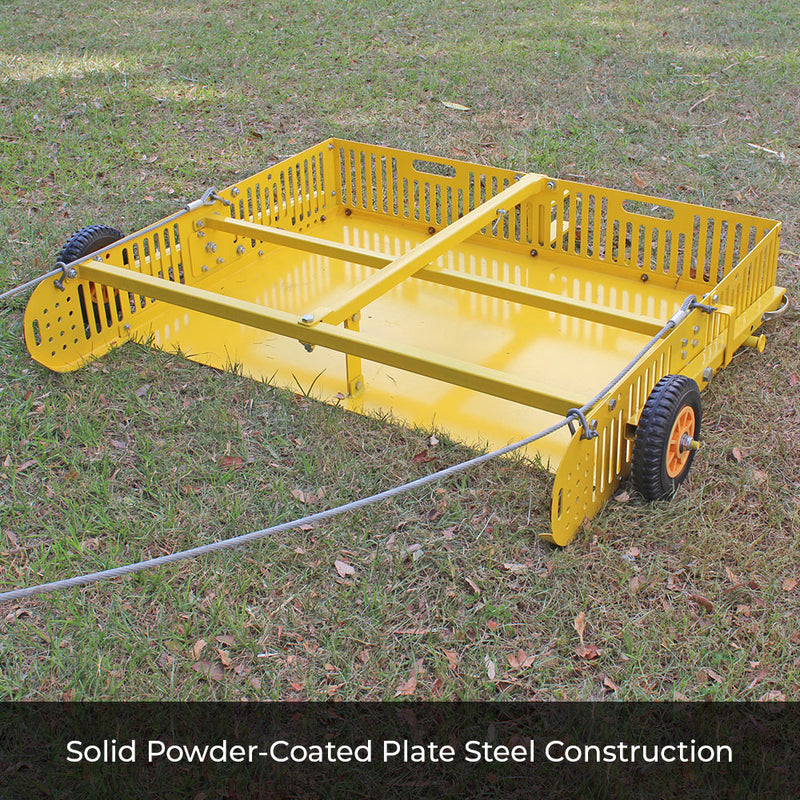 Field Cleaner Scoop'N'Tow Manure Scooper / Paddock Field Cleaner + Trailer