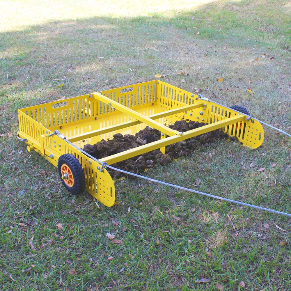 Scoop'N'Tow 2-in-1 Manure Scooper / Paddock Field Cleaner + Trailer