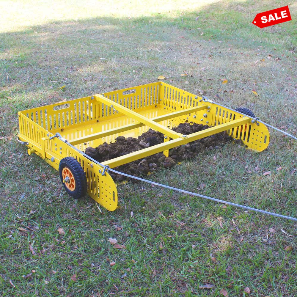 Scoop'N'Tow Manure Scooper / Paddock Field Cleaner + Trailer